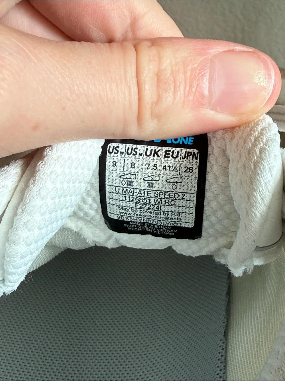 Hoka Mafate Speed 2 Sneakers white